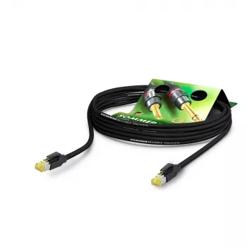 Sommer Cable SC-Mercator CAT.7 PUR Καλώδιο δικτύου, 8 x 0,14 mm², RJ45 σε RJ45, HIROSE, μαύρο, 1 m (P7HS-0100-SW)