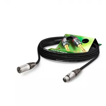 Sommer Cable SC-Primus Καλώδιο μικροφώνου, 2 x 0,50 mm², υποδοχή XLR 3-πολ. σε βύσμα XLR 3-πολ., NEUTRIK, μαύρο, 5 m (PRMFU0500-SW)