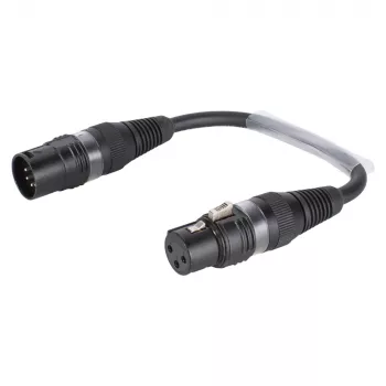 Sommer Cable Καλώδιο προσαρμογέα, υποδοχή XLR 3-πολ. σε βύσμα XLR 5-πολ., μαύρο, 0,15 m (B2FAU0015-SW)
