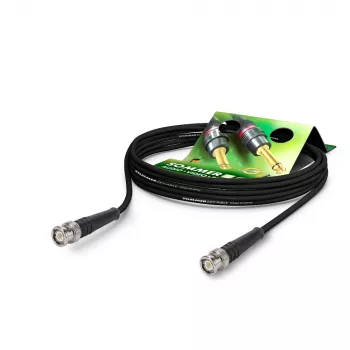 Sommer Cable RG-Classic καλώδιο ομοαξονικό HF RG58, 50 Ω, βύσμα BNC αρσενικό σε βύσμα BNC αρσενικό, HICON, μαύρο, 2,5 m (RL58-0250-SW-SW)