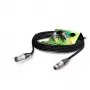 Sommer Cable SC-Primus καλώδιο μικροφώνου, 2 x 0,50 mm², υποδοχή XLR 3 ακίδων σε βύσμα XLR 3 ακίδων, NEUTRIK, μαύρο, 15 m (PRMFU1500-SW)