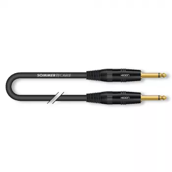 Sommer Cable SC-Spirit LLX 6,0m Καλώδιο οργάνου TS/TS Mono Μαύρο