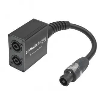 Sommer Cable SPY-N153 Βύσμα ηχείου Προσαρμογέας ήχου, ευθύ, Ανθρακί