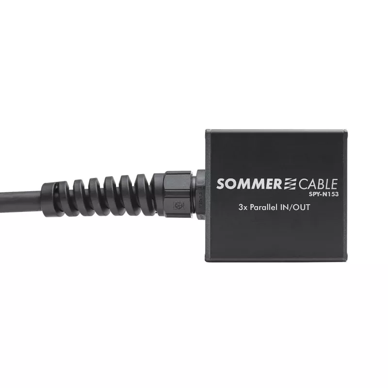 Sommer Cable SPY-N153 Βύσμα ηχείου Προσαρμογέας ήχου, ευθύ, Ανθρακί