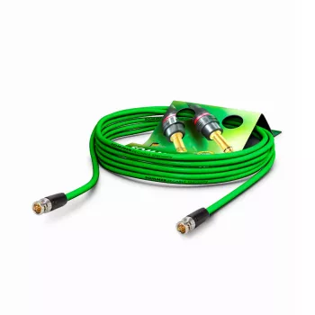 Sommer Cable SC-Slimline (RCB) 75 Ω Καλώδιο βίντεο patch, βύσμα BNC αρσενικό σε βύσμα BNC αρσενικό, NEUTRIK, πράσινο, 0,3 m (SNGR-0030-GN-SW)
