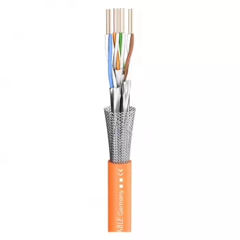 Sommer Cable SC-Mercator CAT.7 S/FTP Καλώδιο δικτύου εγκατάστασης 8x εσωτερικός αγωγός 4x2² FRNC - Πορτοκαλί