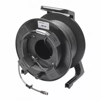 Sommer Cable SC-Vector PLUS 1.2/4.8 DZ καλώδιο βίντεο σε καρούλι, βύσμα BNC αρσενικό σε βύσμα BNC αρσενικό, NEUTRIK, μαύρο, 50 m (DZGXG5000-SW-SW)