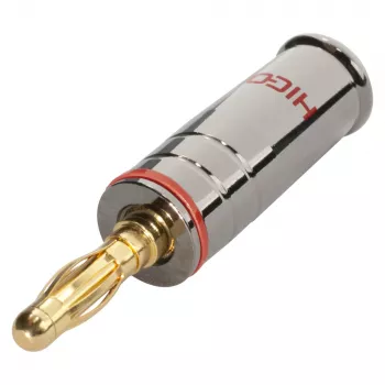 Sommer Cable HICON βύσμα μπανάνας με βιδωτή σύνδεση, κόκκινο