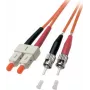 EFB Elektronik ECOFIBER Καλώδιο patch οπτικών ινών ST-ST Duplex OM2 1m Πορτοκαλί LSZH