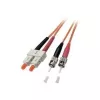 EFB Elektronik ECOFIBER Καλώδιο patch οπτικών ινών ST-ST Duplex OM2 1m Πορτοκαλί LSZH
