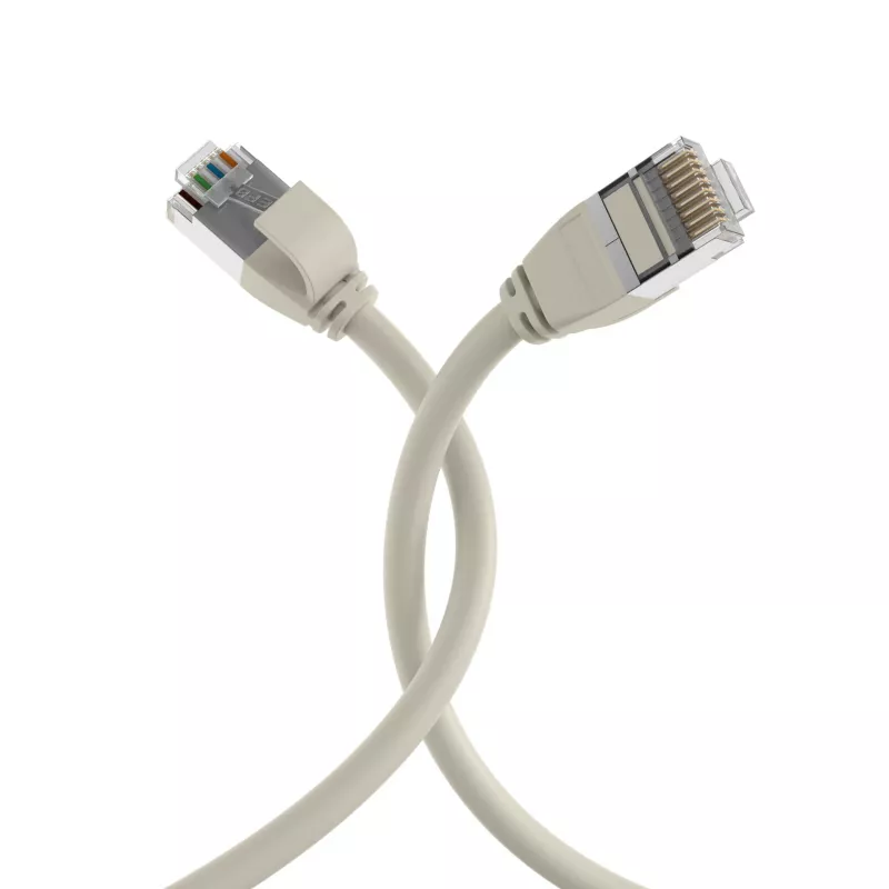EFB Elektronik Καλώδιο patch RJ45 Cat.6A U/FTP TPE 4mm Ultraflex Γκρι 3m