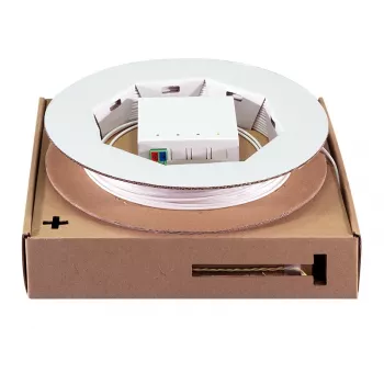 LogiLink FB2LC40 Κουτί τερματισμού FTTH με καλώδιο drop 40m, 1x LC/APC, Λευκό