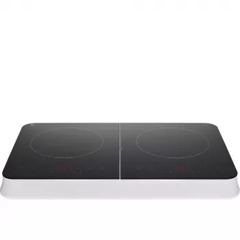 MEDION LIFE διπλή επαγωγική εστία MD18493 (μαύρο, 3500 Watt, 2x 20 cm)