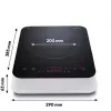 MEDION LIFE επαγωγική εστία MD 18490 (μαύρο/λευκό, 2000 Watt)