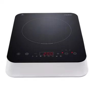 MEDION LIFE επαγωγική εστία MD 18490 (μαύρο/λευκό, 2000 Watt)