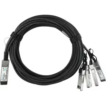 BlueOptics Dell GJWT4NE BlueLAN Παθητικό 40GBASE-CR4 QSFP σε 4x10GBASE-CR SFP+ Direct Attach Breakout Καλώδιο, 5 μέτρα