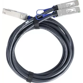BLUELAN Συμβατό NVIDIA 980-9I98H-00V001 Παθητικό 200Gb/s QSFP56 σε 2x100Gb/s QSFP56 InfiniBand HDR Direct Attach Breakout Καλώδιο, 2 μέτρα, AWG26