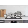 ELLE Home Σετ κατσαρολών και τηγανιών από ανοξείδωτο χάλυβα 12 τεμ. ECCS200412A