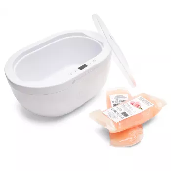 RIO PWAX-EU/1,1 Θερμαντική συσκευή κεριού παραφίνης - 200W, χωρητικότητα 2,3kg, Λευκό με μοβ λεπτομέρειες