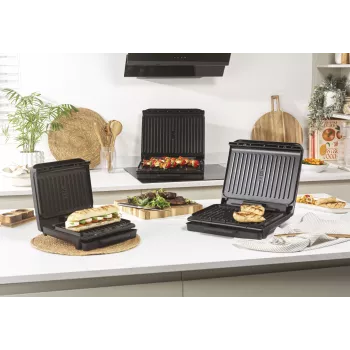 Salter EK6236VDE ActiGrill Everyday Ηλεκτρική ψηστιέρα, 1000 W, Αντικολλητική, Μαύρο/Ασημί