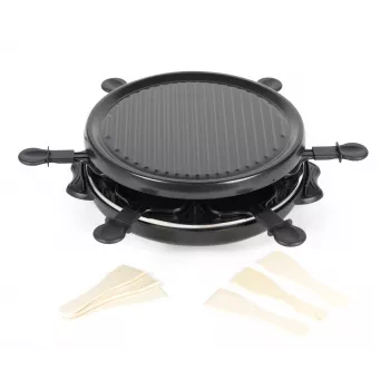 Giles & Posner EK4511GV2VDE Επιτραπέζια ψηστιέρα ρακλέτας 1200 W 8 άτομα Μαύρο/Ασημί
