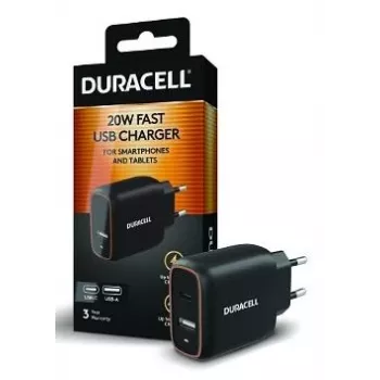 Duracell 20W 1C+1A Φορτιστής USB