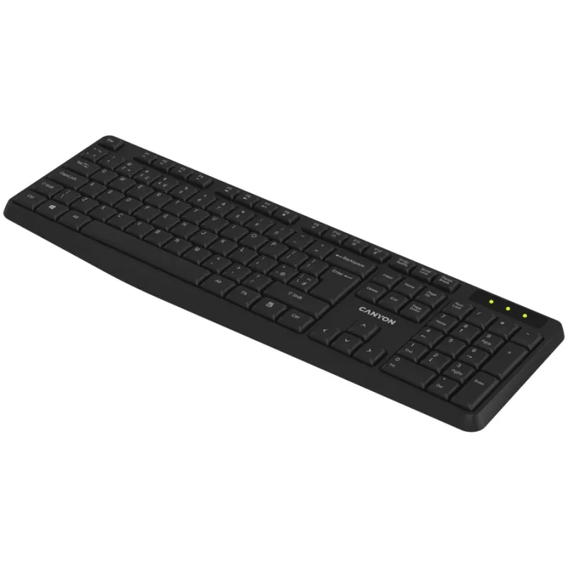 CANYON Πληκτρολόγιο KB-W01 Ασύρματο Μαύρο