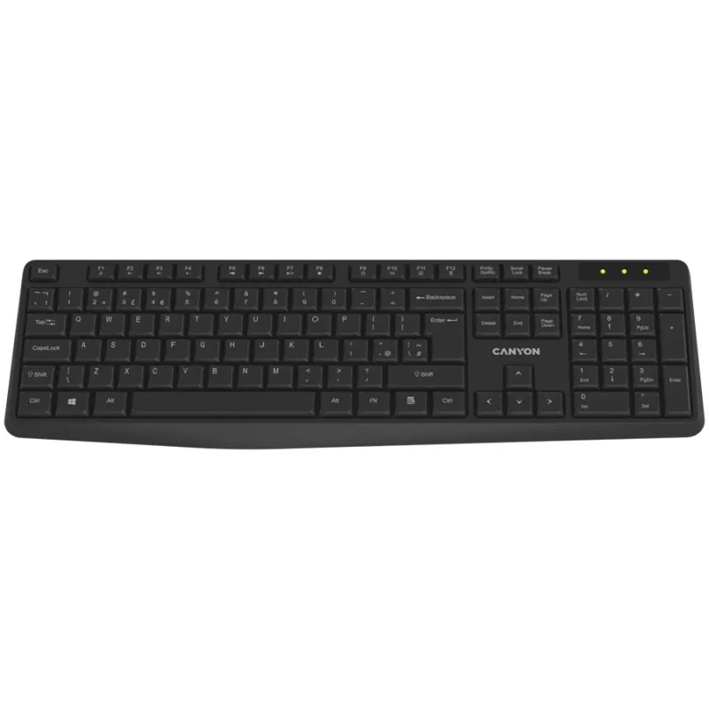 CANYON Πληκτρολόγιο KB-W01 Ασύρματο Μαύρο