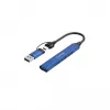 CANYON DS-02 4-in-1 Hub USB-A/C Μπλε