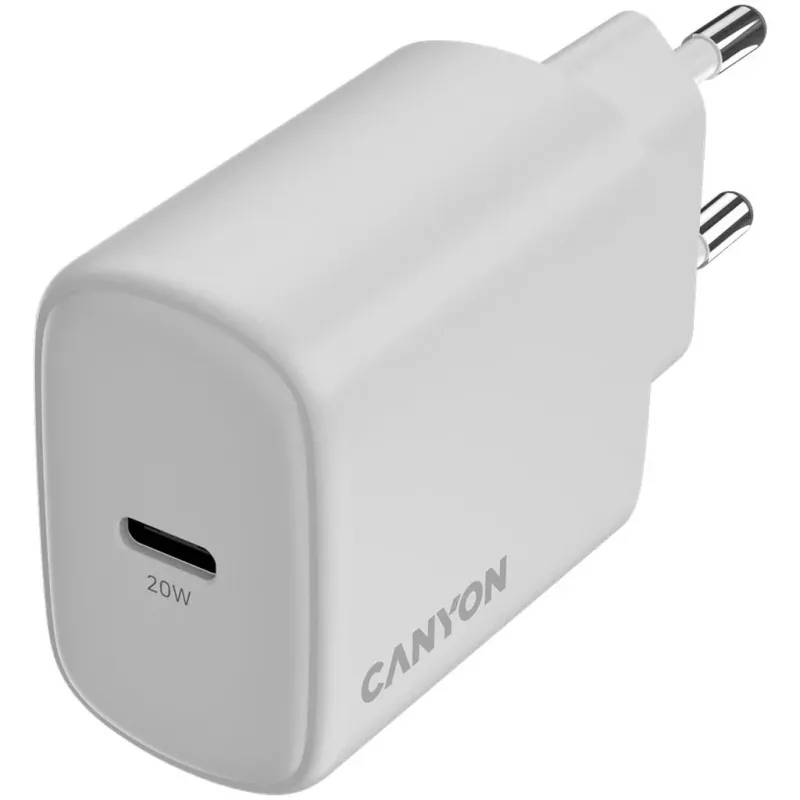 CANYON OnCharge 200 20W USB-C PD Τροφοδοτικό EU Λευκό