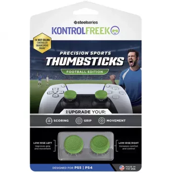 SteelSeries KontrolFreek Precision Sports Thumbsticks Football Edition (πράσινο/μαύρο, 2 τεμ., για χειριστήριο PlayStation 5/4)