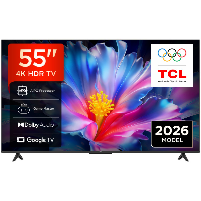 TCL 55P6L 55 inch 4K UHD LED Smart TV με Android TV, HDR10, HLG, Dolby Audio, Wi-Fi, Bluetooth