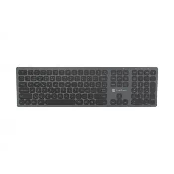 NATEC Dolphin Ασύρματο Bluetooth + 2,4GHz Πληκτρολόγιο CZ/SK Layout, X-Scissors, Αλουμινίου Slim