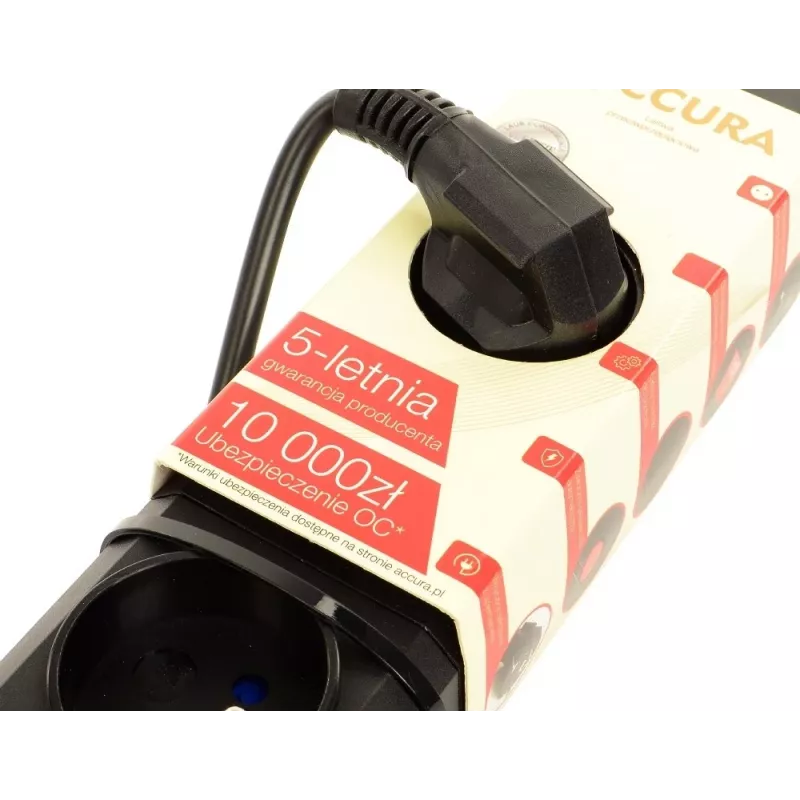 Accura Premium Crux Πολύπριζο 6 θέσεων 1,5m Λευκό