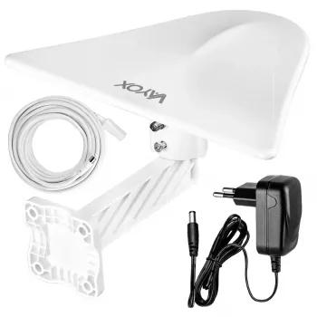 VAYOX DigiActiv DVB-T/T2 Εξωτερική κεραία 4G LTE VHF UHF VA0022 Λευκή