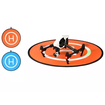 SUNNYLIFE Βάση Προσγείωσης Drone 75cm Πορτοκαλί/Μπλε Αμφίπλευρη Αδιάβροχη Νάιλον Πτυσσόμενη με Τσάντα Μεταφοράς και Πασαλάκια Εδάφους