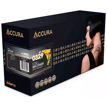 Accura συμβατή μελανοταινία τόνερ (TN-329Y) κίτρινο υψηλή απόδοση για Brother