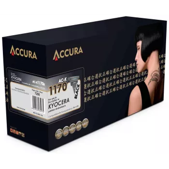 Accura Τόνερ Kyocera (TK-1170) Αντικατάσταση - Μαύρη Συμβατή Κασέτα Τόνερ Laser