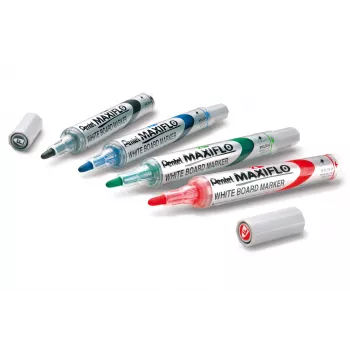 Pentel Maxiflo Flex-Feel σετ μαρκαδόρων λευκού πίνακα, μικτά χρώματα, 2,0 - 5,0 mm, 4 τεμ.