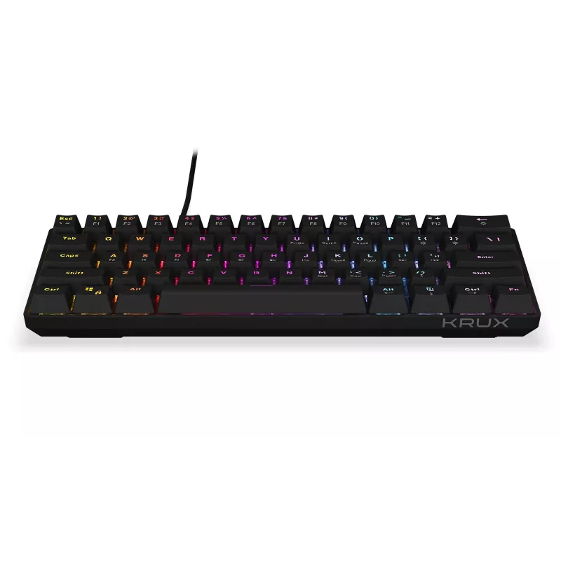 Μηχανικό gaming πληκτρολόγιο KRUX Qara 60%, Outemu Red, μαύρο, KRX0137