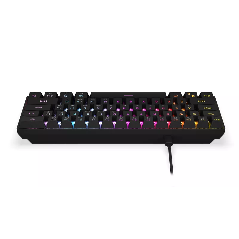Μηχανικό gaming πληκτρολόγιο KRUX Qara 60%, Outemu Red, μαύρο, KRX0137