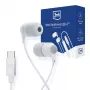 3mk ενσύρματα ακουστικά USB-C, in-ear με μικρόφωνο, Λευκό