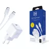 3MK Hyper Charger PD 25W + 1x Καλώδιο USB-C σε USB-C