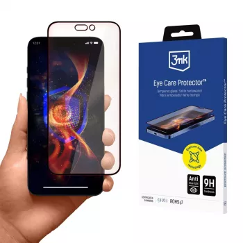3MK EyeCare Protector μεμβράνη προστασίας οθόνης για Apple iPhone 16 Pro 6,3 ίντσες σκληρυμένο γυαλί φίλτρο μπλε φωτός 9H