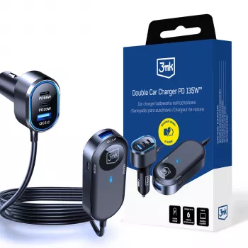 3MK Διπλός φορτιστής αυτοκινήτου 135W