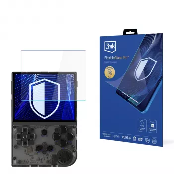 3MK PROTECTION FlexibleGlass Pro μεμβράνη προστασίας οθόνης για Anbernic RG35XX (3,5 ίντσες) - υβριδικό γυαλί 0,3 mm, σκληρότητα 7H, ελαιοφοβική επίστρωση, χωρίς φυσαλίδες