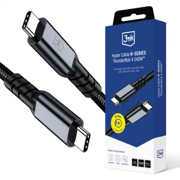 3mk Hyper N-SERIES Thunderbolt 4 240W 40Gb/s 8K60Hz 48V/5A Μαύρο 1m