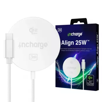 3mk incharge Align Qi2 25W για Android λευκό