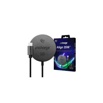 3mk incharge Align Qi2.2 25W για Apple μαύρο