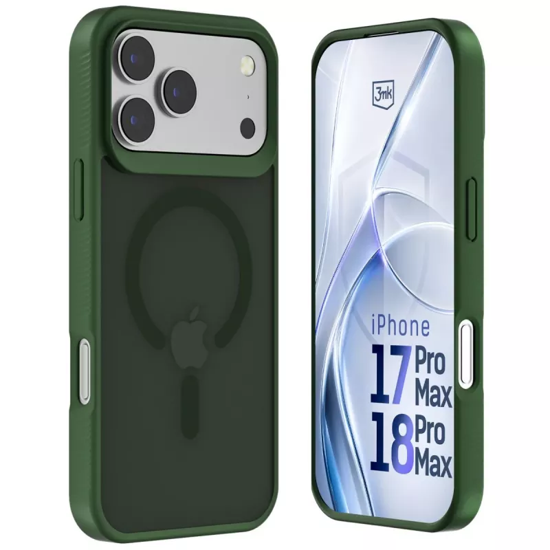 3MK PROTECTION Apple iPhone 17 Pro Max Hardy Hazy MagCase πράσινο